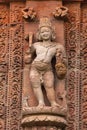 Sculpture of Agnidev the God of fire on Rajarani Temple. 11th century Odisha style temple