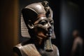 Sculpture of an ancient Egyptian god. AI generated