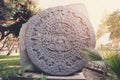 Sculpture of Ancient Mayan Calendar Royalty Free Stock Photo