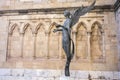 Sculpture angel custodio, guardian angel by Esteve Edo, Plaza de