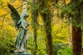 Angel Sculpture on Graveyard Royalty Free Stock Photo