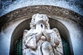 Sculpture of an angel praying Royalty Free Stock Photo