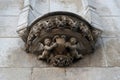 Sculpture of angels on the facade of a church