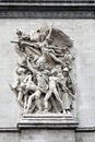 Sculpture on the Arch of Triumph, Paris, France Royalty Free Stock Photo