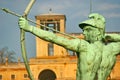 Sculpture of archer in Potsdam, near Berlin Royalty Free Stock Photo