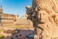 architecture close-up Details of Zwinger palace in Dresden Royalty Free Stock Photo