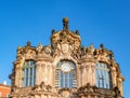 architecture close-up Details of Zwinger palace in Dresden Royalty Free Stock Photo