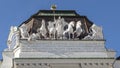 Sculpture with atop the State Hall of the Austrian National Library, seen from Josefsplatz