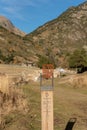 Sculpture in the Autumn in the Incles Valley, Andorra. Vall dÃÂ´Incles, Andorra