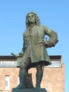 Sculpture of baroque composer George Frideric Handel in german Georg Friedrich Haendel in Halle (Saale Royalty Free Stock Photo