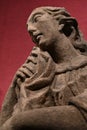 Sculpture of baroque woman religion Royalty Free Stock Photo