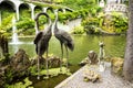 Sculpture in a Beautiful Garden at Monte above Funchal Madeira