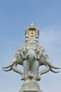 SCULPTURE AND BLUE SKY BACKGROUND