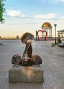 Sculpture of the Breadwinner in Berdyansk, Ukraine