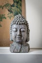 A sculpture of Buddah face Royalty Free Stock Photo