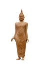 Sculpture about Buddha image made from sandstone is Buddha stand