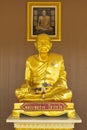 Sculpture buddha statue gold color full body sit model