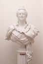 Sculpture, bust of Empress Catherine 2 in the Petrovsky Palace.