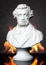 Sculpture. Bust of a great russian poet Alexander Pushkin Royalty Free Stock Photo