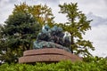 The sculpture called Jiun no Izumi at Sensoji Kannon temple