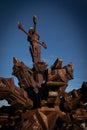 Sculpture called Torres de la Memoria, located in the Memory Park, iBuenos Aires, Argentina