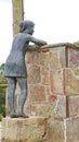 Sculpture at the Can Cucut viewpoint in Granera, Comarca del Moyanes, Castelltersol