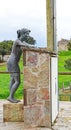 Sculpture at the Can Cucut viewpoint in Granera, Comarca del Moyanes, Castelltersol