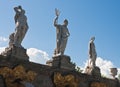 Sculpture on cascade Gold Mountain, Peterhof Royalty Free Stock Photo