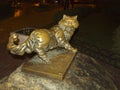 Sculpture of a cat. Kiev. Ukraine.