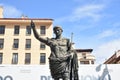 Augustus Cesar bronze sculpture in Zaragoza Spain