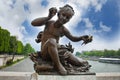 Sculpture of a child on the Pont Alexandre III bridge