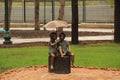 Sculpture of children in the Gorky Park