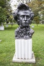 Sculpture Chopin in the park Muzeon, bronze. Sculptor I. Tenet Royalty Free Stock Photo