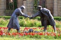 A sculpture commemorating the âAll together nowâ statue by Andy Edwards