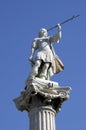 Sculpture on Constitution square, one of the main squares of Cadiz. This square is home to the famous Earthen gate and the earth T