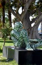 Sculpture of the contemporary artist Paola Epifani, Rabarama Royalty Free Stock Photo
