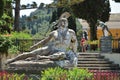 Ernst Herter`s sculpture Dying Achilles, Achilleion Palace, Corfu Island, Greece, Europe Royalty Free Stock Photo