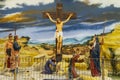 Sculpture of crucified Jesus Christ Royalty Free Stock Photo