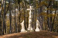 Sculpture of the crucifixion of Jesus Christ Royalty Free Stock Photo
