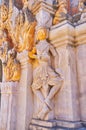 The sculpture of dancing Nat, Kakku Pagodas, Myanmar Royalty Free Stock Photo