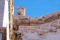 The sculpture, decoration on the St Mark s Cathedral in Korcula, Croatia Royalty Free Stock Photo