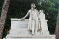 Sculpture dedicated to G.G.Belli in Rome city on May 31, 2014