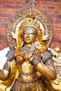 Sculpture of deity, Kathmandu, Durbar square, Nepal Royalty Free Stock Photo