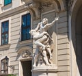 Sculpture depicting the labors of Hercules. Hofburg.Vienna. Austria Royalty Free Stock Photo