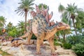 Sculpture of a Dinosaur Valley model in  Suan Nongnooch Pattaya. Royalty Free Stock Photo