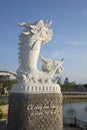 Sculpture dragon closeup. Da Nang, Vietnam
