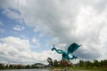 Sculpture dragon in Coimbra, Portugal