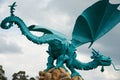 Sculpture dragon in Coimbra, Portugal