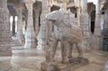 Sculpture of Elephant in Adinath jain temple in Rajasthan state Royalty Free Stock Photo