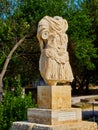 Sculpture of Emperor Hadrian. Ancient Agora of Athens. Attica, Greece. Royalty Free Stock Photo